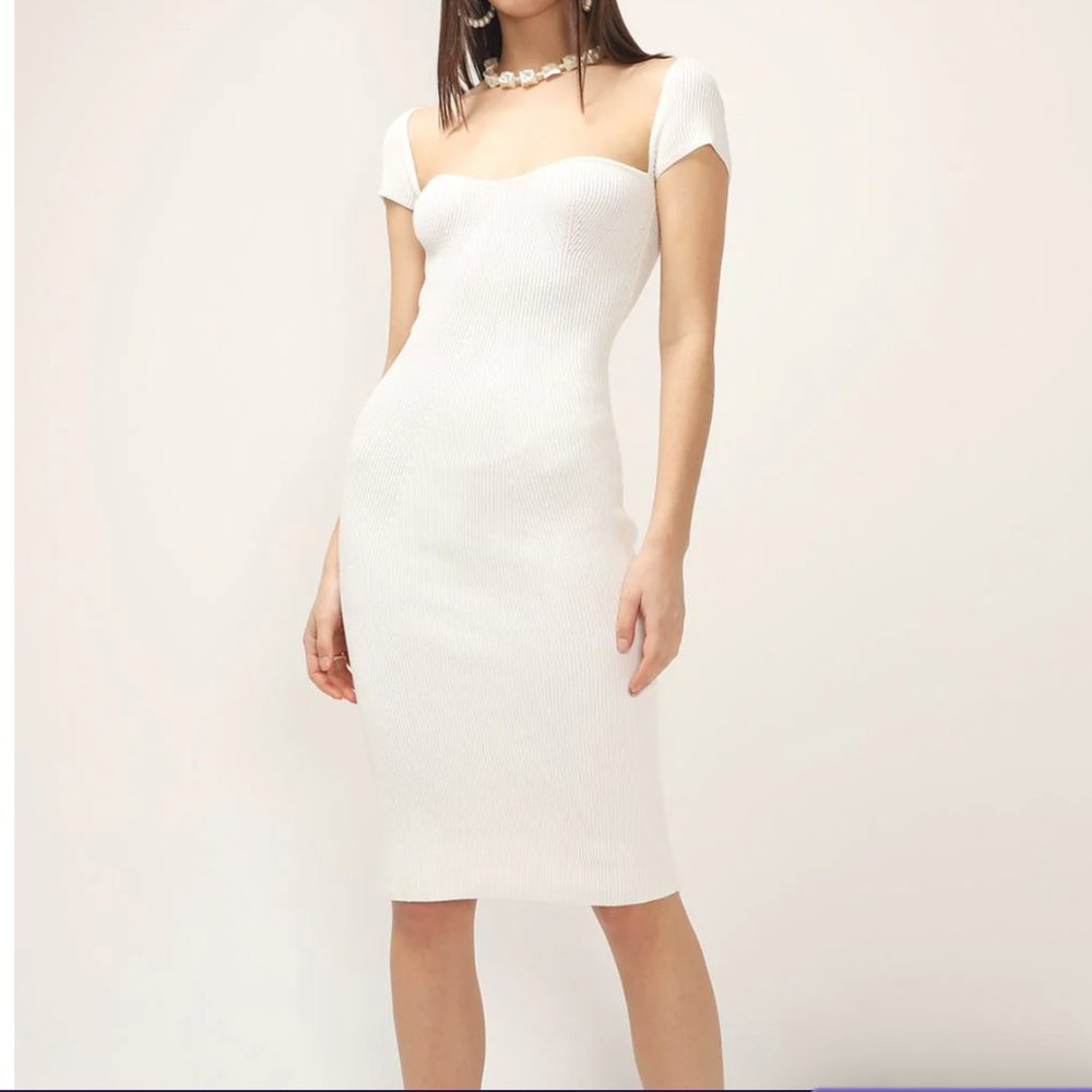 Storets Francesca Ribbed Bustier Dress